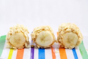 Banana Cereal Snacks- An easy, healthy snack idea for kids. Using ingredients you probably already have on hand. 