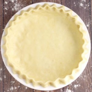 Buttery, easy, flaky pie crust that will turn out perfect every time. Easy to make with just 5 basic ingredients!