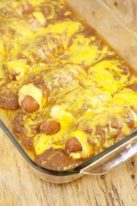 Chili Cheese Dog Casserole Recipe - The Gracious Wife