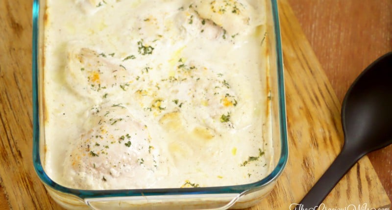 Mushroom Chicken Bake - Easy Dinner Recipe | From TheGraciousWife.com