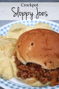Crockpot Sloppy Joes - an easy classic recipe that you can make right in your crockpot. I love to freeze these so that I always have a quick dinner in the freezer when I need it!