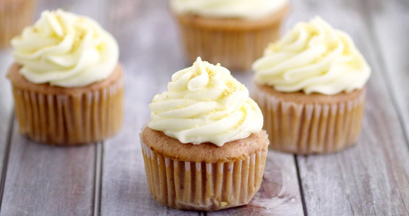 Strawberry Cheesecake Cupcakes have a moist Strawberry cupcakes recipe with cream cheese frosting and graham cracker crumb sprinkles. Fun idea for a birthday! Love that the cupcakes are made from REAL strawberries!