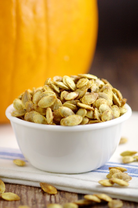 Don't throw out your pumpkin seeds! Toasted Pumpkin Seeds are a delicious and easy snack. You can make this buttery, salty goodness right in your oven! Perfect savory treat for Halloween!