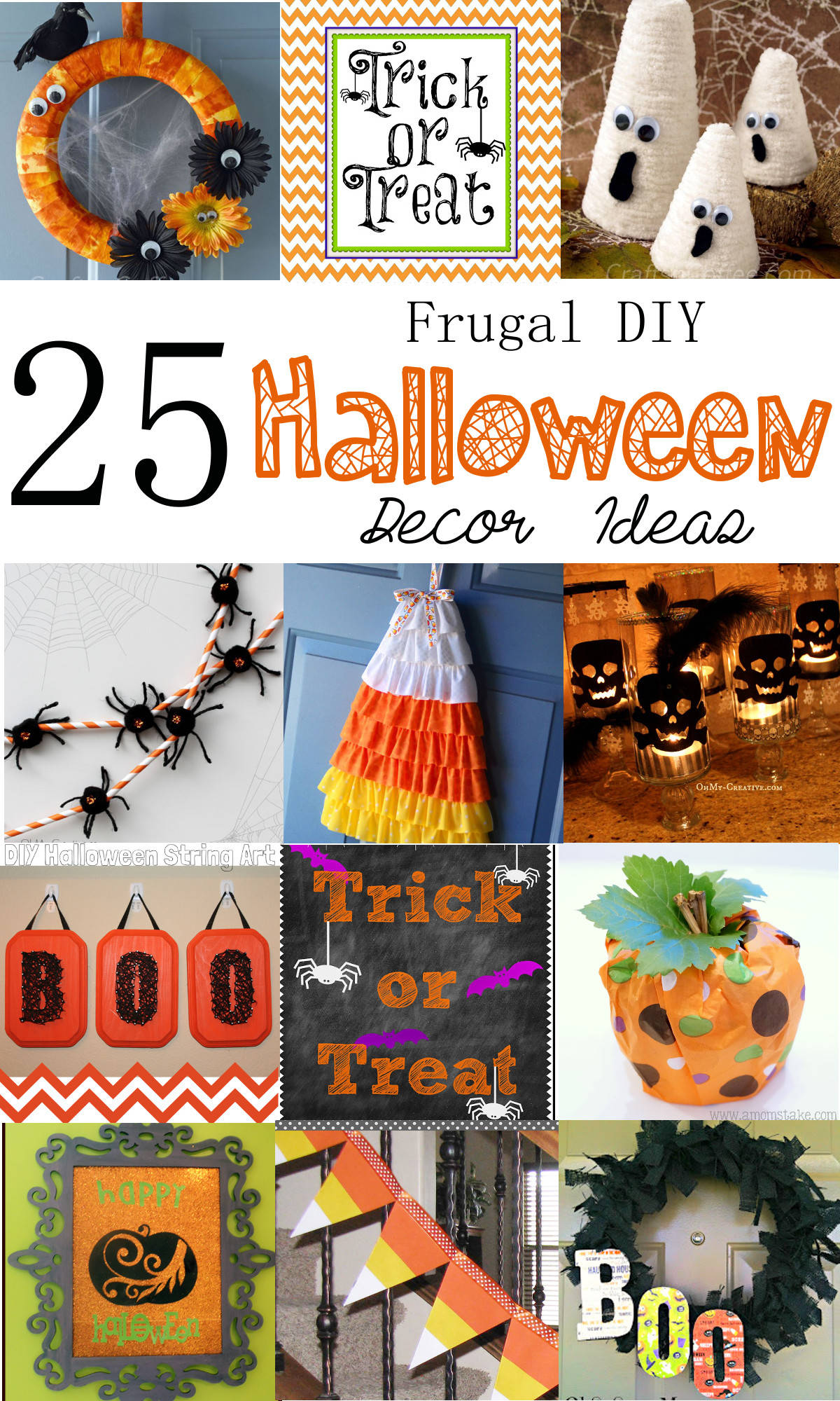 Cheap and Easy DIY Halloween Decorations Ideas for Outside and Inside