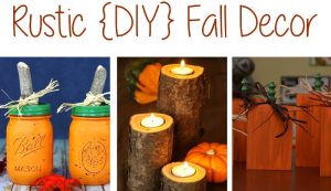 DIY Autumn Decorations - cute country and rustic DIY Fall decorations ideas for your home. Pumpkins and leaves, bright oranges and deep reds. DIY your way to a festive Fall home.