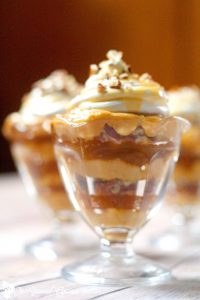 Caramel Pecan Pumpkin Trifle Recipe has all the flavors of Fall with layers of pumpkin spice pudding, sweet caramel sauce, and crunchy pecans to seal the deal. An easy but delicious Fall and Thanksgiving dessert recipe. I LOVE Fall food!