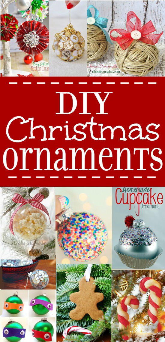 Make your tree look even more amazing with these DIY Christmas Ornaments! Beautiful and fun to make by yourself or for kids to make! From rustic and natural to chic and glass, there's tons of handmade DIY Christmas ornaments ideas and tutorials here! Homemade Christmas ornaments make beautiful gifts too!