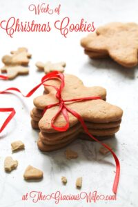 It's a week full of Christmas cookies recipes at TheGraciousWife.com! Find all your holiday recipes here!