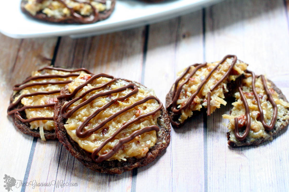 German Chocolate Cake Cookies - The Gracious Wife
