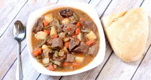 This Slow Cooker Beef Stew is a classic with a couple extra twists, such as apple cider and steak sauce, making it unique, tender, and flavorful. An easy dinner crockpot recipe idea for the whole family. Just throw it in the crockpot and you'll have tasty beef stew by dinner time.