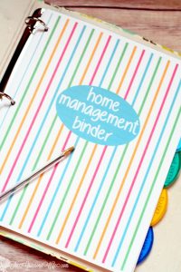 home management binder cover shot