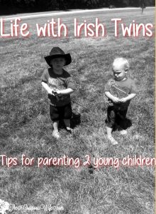 How to handle life while parenting and raising Irish Twins, 2 children under 1. Tips for parenting 2 young children.  Advice is also great for 2 under 2! | parenting