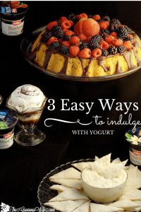 3 Easy Dessert Recipes to Indulge using yogurt as a main ingredient. Feel good about eating dessert first! #dessert #yogurt #ad #MullerMoment From TheGraciousWife.com
