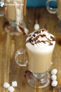 Homemade Marshmallow Coffee Creamer Recipe- A yummy, fun way to change up your morning coffee. It can be made in just 10 minutes, and is a great grown-up treat. 