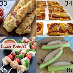OVER 40 Snack Ideas for Kids! These easy and healthy snacks are fun and great for after school or on the go!