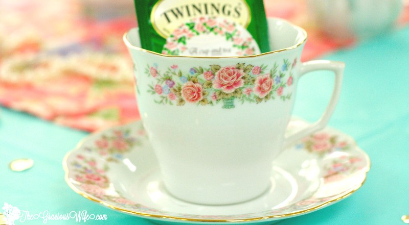 Tea Party Bridal Shower Ideas for an elegant and beautiful bridal shower tea party. #BridalShower #WeddingShower #Wedding #TeaParty #PartyIdeas #Wedding From TheGraciousWife.com