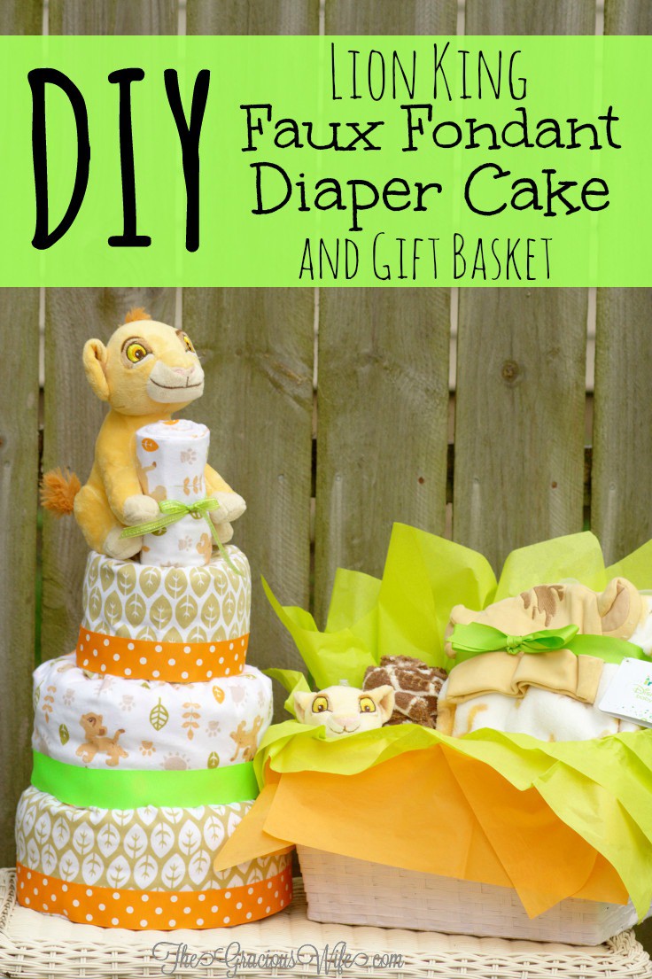 Lion shop diaper cake