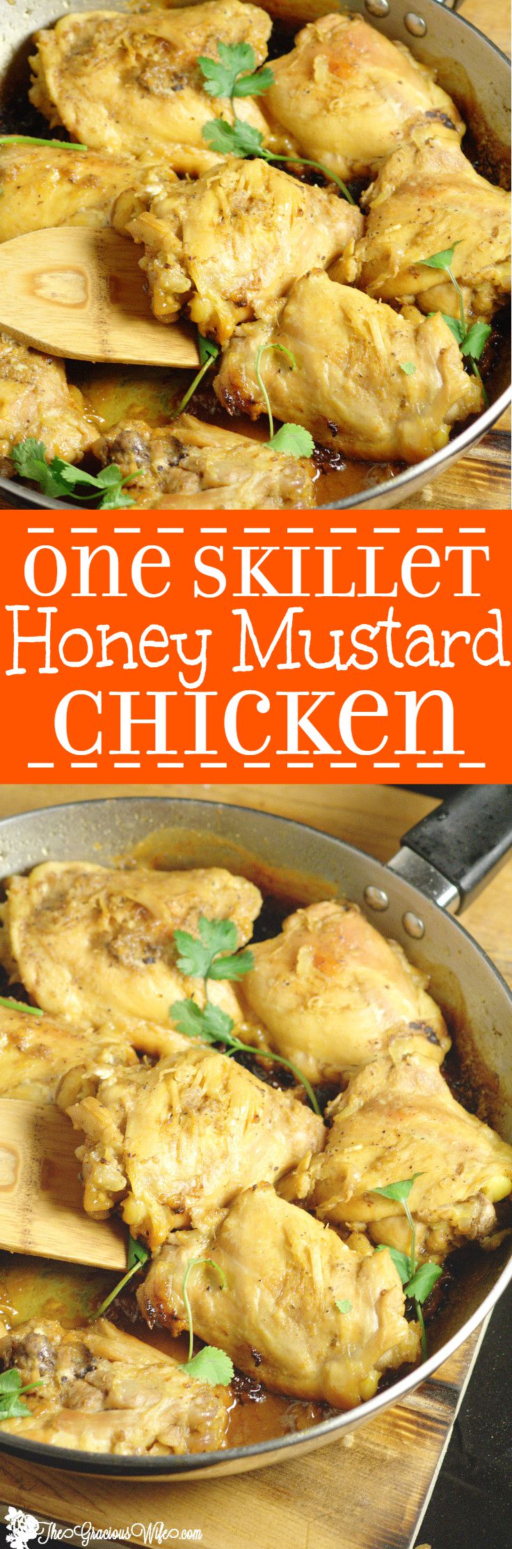 Easy Honey Mustard Chicken Recipe- A sweet and tangy quick and easy dinner idea recipe. Make it all in 30 minutes in one pot!! So good!