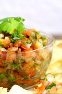BEST Easy Homemade Pico de Gallo recipe - an easy cold dip recipe that's also a delicious topping on just about everything! Yes! Homemade is always better!