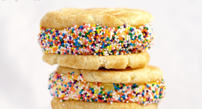 Snickerdoodle Ice Cream Sandwiches - a fun summer treat for kids | From TheGraciousWife.com