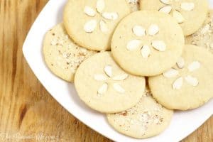 Almond Brown Sugar Sand Dollar Cookies Recipe - an easy cookies recipe from scratch. These are just like sugar cookies, only better!
