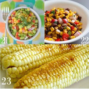 Tons of Easy Corn Side Dishes Recipes - on the cob, grilled, salad and MORE. These tasty corn recipes are great side dish recipes for summer, bbq, or cookouts. |easy vegetable side dish recipes |