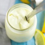 Easy, creamy Homemade Mayonnaise is healthy and can be made in just 2 minutes with fresh simple ingredients! Use the fail-proof immersion blender method or make it in a food processor! The best mayonnaise I've made at home! I make it with olive oil.