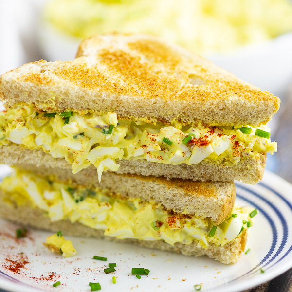 Classic egg salad should be creamy, tangy, and perfect for sandwiches. This delicious homemade recipe is easy to make and the best you'll ever have!