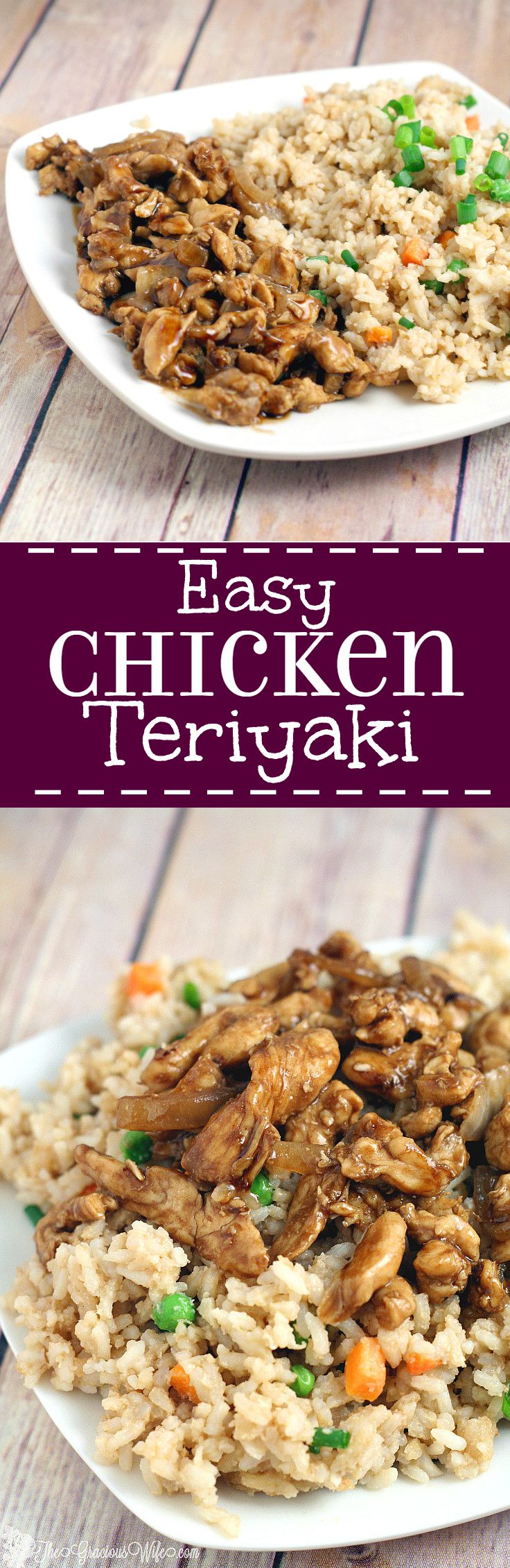Easy Chicken Teriyaki Recipe is a quick and easy dinner idea that the whole family will love. My kids gobble this up!