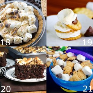 Gooey, melty, sweet Smores Dessert Recipes from donuts and coffee, to cupcakes and cheesecakes. Amazing Smores Dessert Recipes for all Summer long!