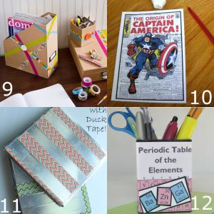 24 DIY Back to School Supplies ideas and organization - My favorite part about back to school is the new school supplies, and these are so cute! I bet the kids would love to help DIY too.
