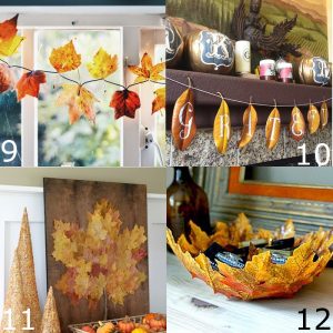 16 Fall Leaf Crafts - DIY Fall decorations and crafts ideas made with leaves that are cheap, easy to make, and perfect for the home. Love these for the Fall season!