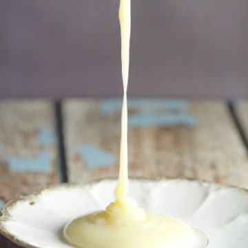 Use this simple, 2-ingredient Homemade Sweetened Condensed Milk Recipe whenever you need sweetened condensed milk but don't have any on hand. | cooking tips | hacks | kitchen