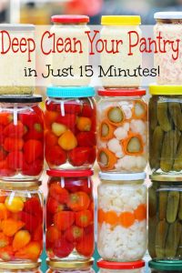 How to Deep Clean Your Pantry in just 15 minutes! cleaning tips | cleaning | pantry | organize