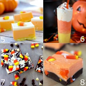 36 delicious and fun Candy Corn Dessert Recipes that are made with candy corn or look like candy corn. A fun way to celebrate Fall and Halloween! Candy corn is a perfect Halloween food. These recipes would be such great ideas for kids Halloween party!