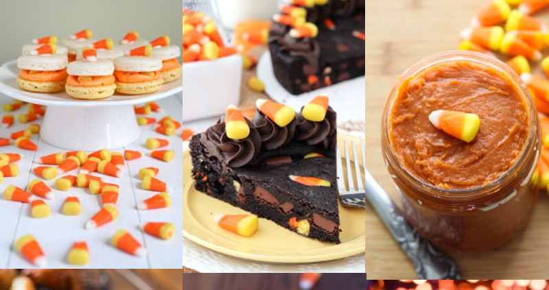 36 delicious and fun Candy Corn Dessert Recipes that are made with candy corn or look like candy corn. A fun way to celebrate Fall and Halloween! Candy corn is a perfect Halloween food. These recipes would be such great ideas for kids Halloween party!