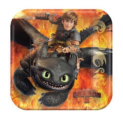 How to Train Your Dragon dessert plates