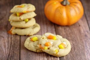 Peanut Butter Candy Corn Cookies take the rich creaminess of peanut butter and combine it with the vanilla and honey sweetness of classic candy corn to make a perfect and delicious Fall and Halloween treat for kids, party, and everyone!