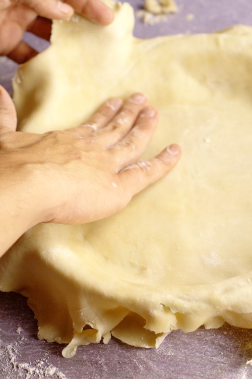 Don't be intimidated by making or Rolling Out Pie Crust any longer! This easy tutorial will show just how easy homemade pie crust can be!  With a simple, step-by-step how to roll out pie crust tutorial, and an easy 3-ingredient flaky, no-fail pie crust recipe.  