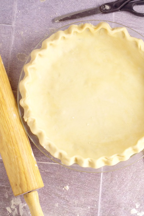 Don't be intimidated by making or Rolling Out Pie Crust any longer! This easy tutorial will show just how easy homemade pie crust can be!  With a simple, step-by-step how to roll out pie crust tutorial, and an easy 3-ingredient flaky, no-fail pie crust recipe.  