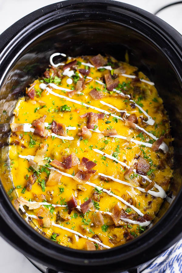 Crockpot Breakfast Casserole - Great for Meal Prep!