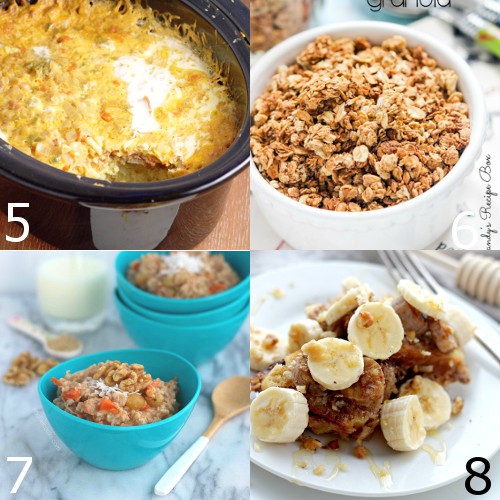 Lots of Crockpot Breakfast Recipes ideas that can be made overnight in the slow cooker! Perfect for feeding company during the holidays and busy mornings! Crockpot recipes for breakfast including make ahead casserole, oatmeal, french toast, burritos, and MORE! Mmmm... Love make ahead and overnight breakfast recipes! I love that these can cook while I'm sleeping and waking up to a warm, already-made breakfast!