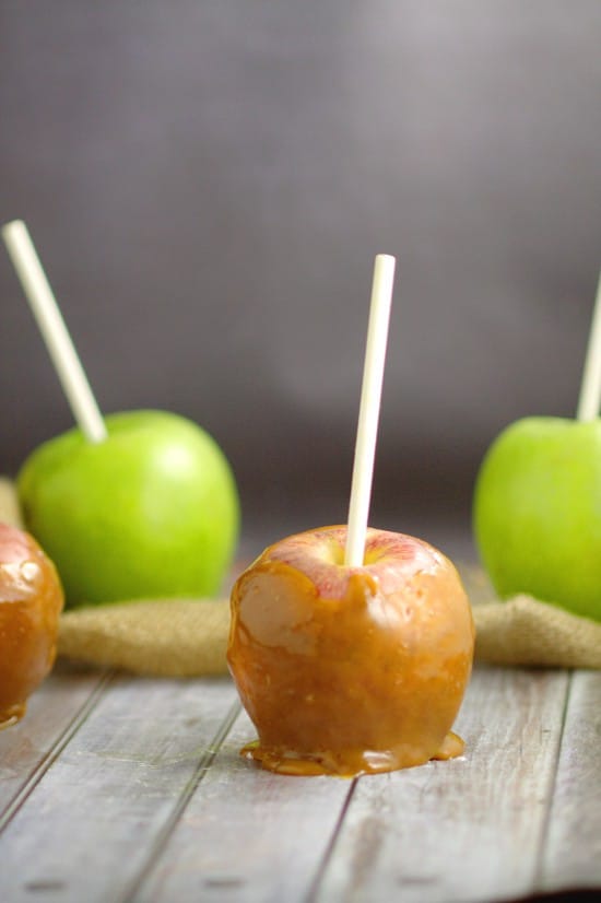 Make gooey, sticky, sweet Crockpot Caramel Apples right in your slow cooker with just 2 ingredients! Crockpot Caramel Apples are the perfect Fall-time treat! Caramel apples are the perfect dessert recipe for Fall and Halloween. And in the slow cooker?! Even better!