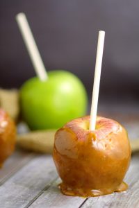 Make gooey, sticky, sweet Crockpot Caramel Apples right in your slow cooker with just 2 ingredients! Crockpot Caramel Apples are the perfect Fall-time treat! Caramel apples are the perfect dessert recipe for Fall and Halloween. And in the slow cooker?! Even better!