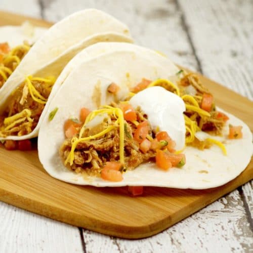 Crockpot Chicken Tacos - The Gracious Wife