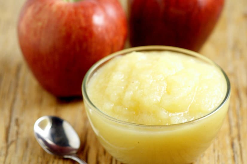 Making your own Slow Cooker Applesauce couldn't be easier with just ONE ingredient!  A healthy and delicious snack recipe for kids that's easy to make, right in your Crockpot! Freezer friendly too! Perfect! Love that you know EXACTLY what's in it!