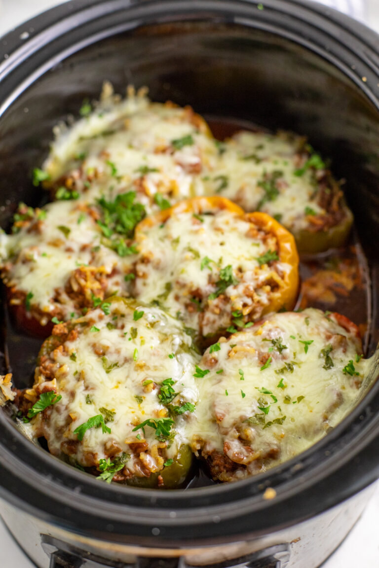 Crock Pot Stuffed Peppers The Gracious Wife
