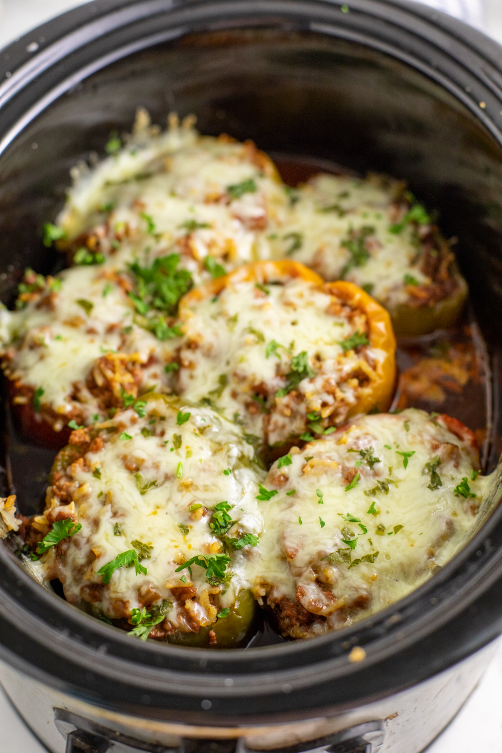 Crock Pot Stuffed Peppers – The Gracious Wife