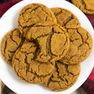 Classic Gingersnaps with a bold spicy cinnamon and ginger flavor, crispy edges and a chewy center are easy to make and the perfect holiday cookie! A must make for Christmas and cookie exchanges!