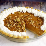Sweet flavors of maple and pumpkin combine with spicy cinnamon and pumpkin spice in this Maple Pumpkin Pie for an unforgettable holiday dessert! Omg. Pumpkin and maple sound so fabulous together. Perfect Fall dessert and would be a super yummy Thanksgiving dessert recipe too!